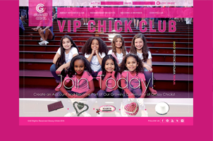 A website for VIP CHICK